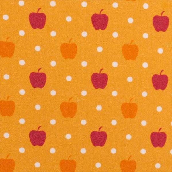 Baumwoll Druck Äpfel in Orange-Rot Tönen von Swafing - Werner